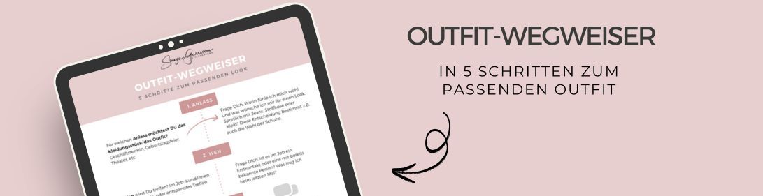Zum Newsletter anmelden und kostenlosen Outfit-Wegweiser erhalten