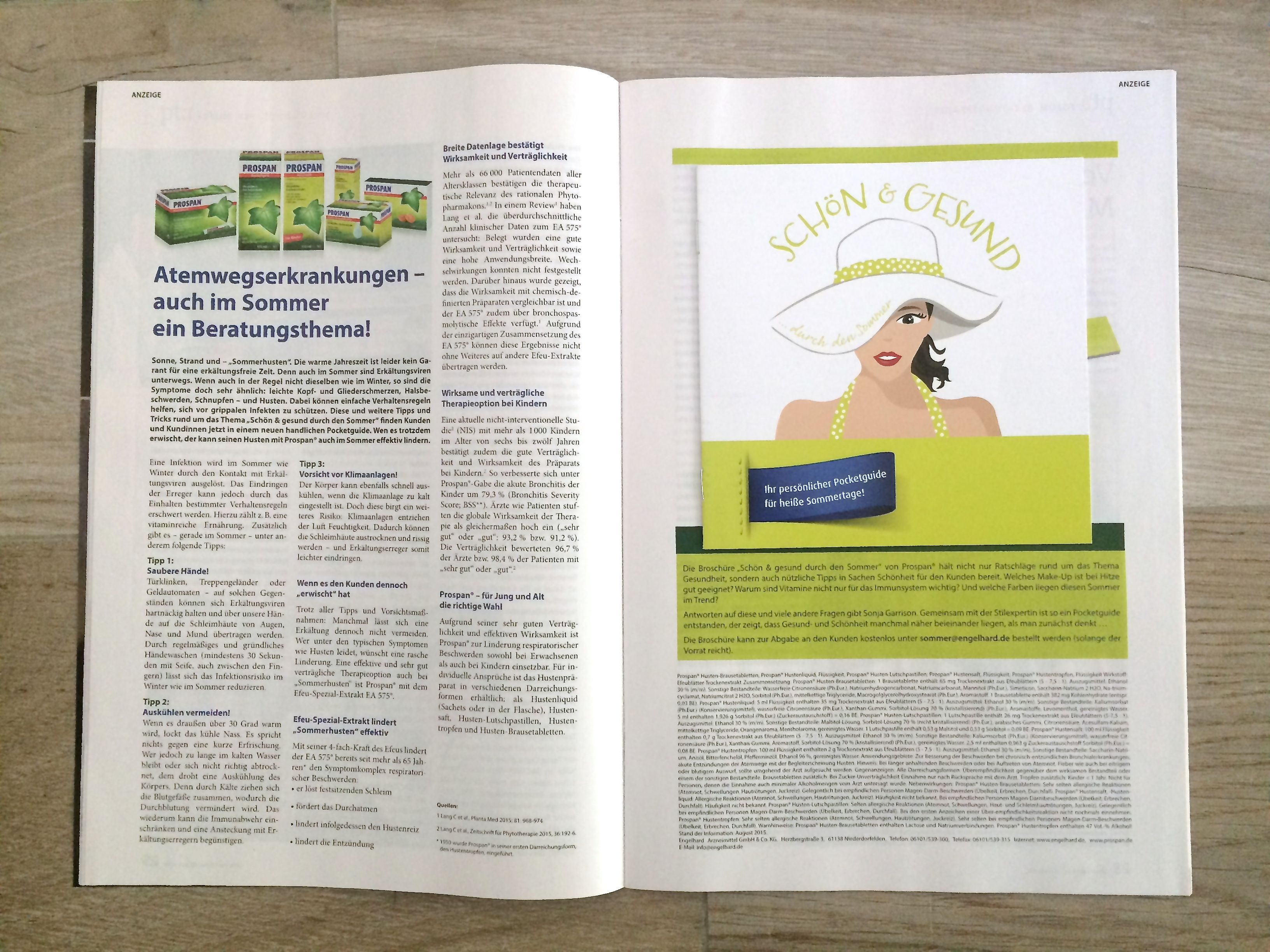 Die Broschüre als Beileger in der Fachzeitschrift „pta Forum“