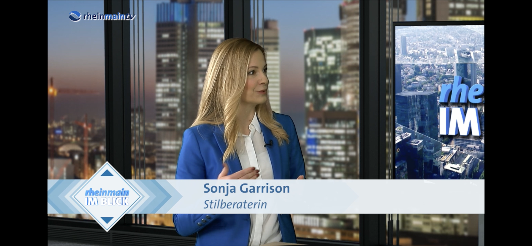 Sonja Garrison im Interview mit Rhein Main TV