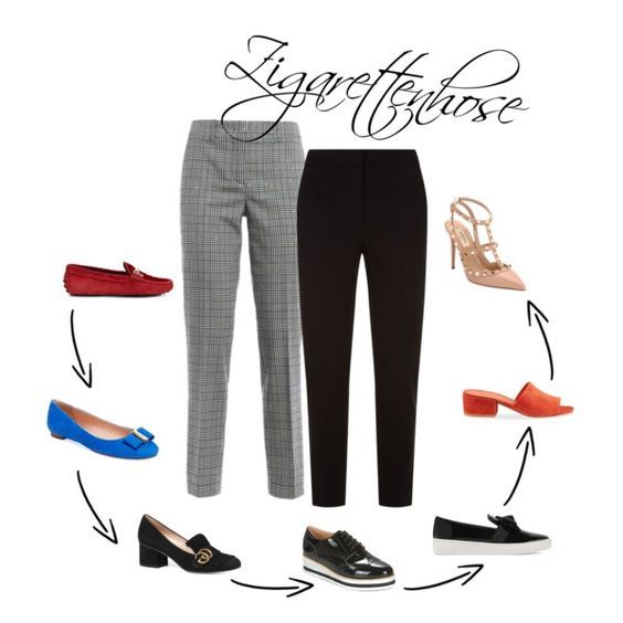 Schuhe zur Zigarettenhose