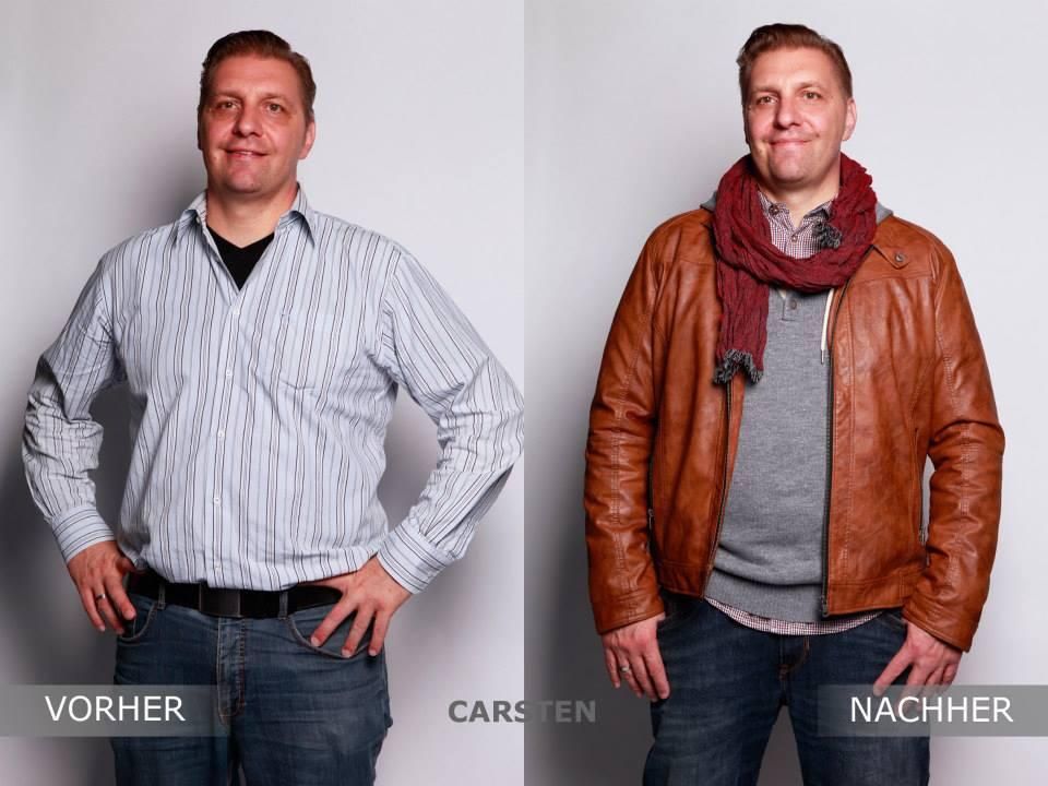 Umstyling von Carsten im Vorher-Nachher-Vergleich