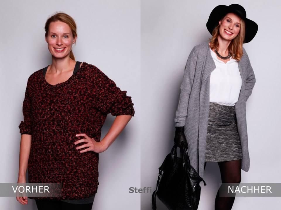 Umstyling von Steffi im Vorher-Nachher-Vergleich