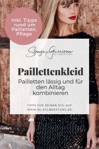 Paillettenkleid kombinieren 